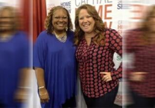 Yolanda with HGTV design star Meg Caswell