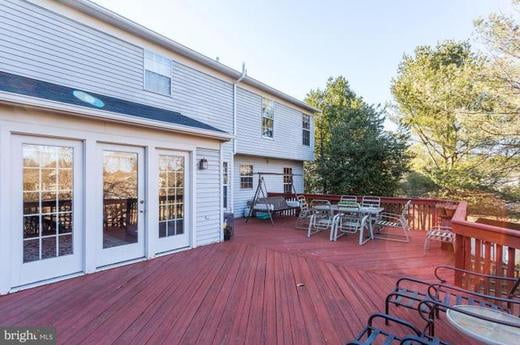 Back deck overlooking water