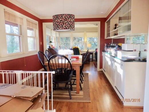 kitchen before staging