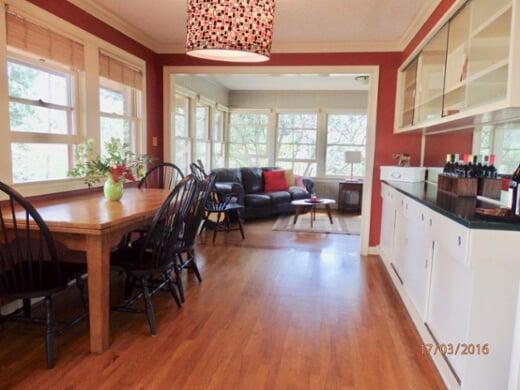 kitchen after staging