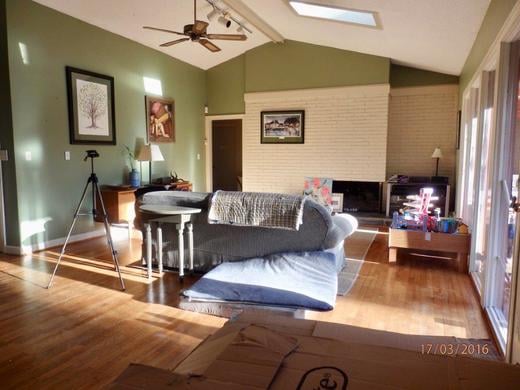 living room after staging