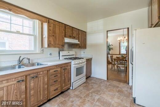 Kitchen after staging