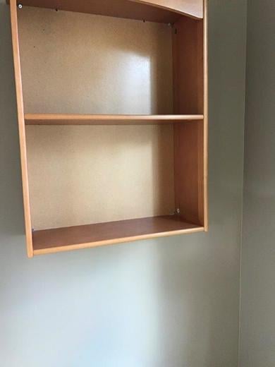 shelf before staging