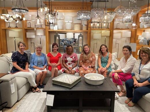 RESA Capital Area Chapter attended a presentation at Pottery Barn Furniture Store